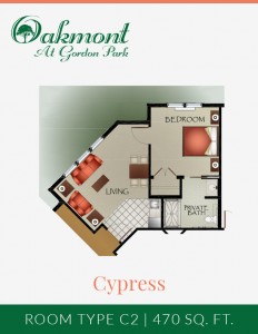 Cypress - Assisted Living one bedroom